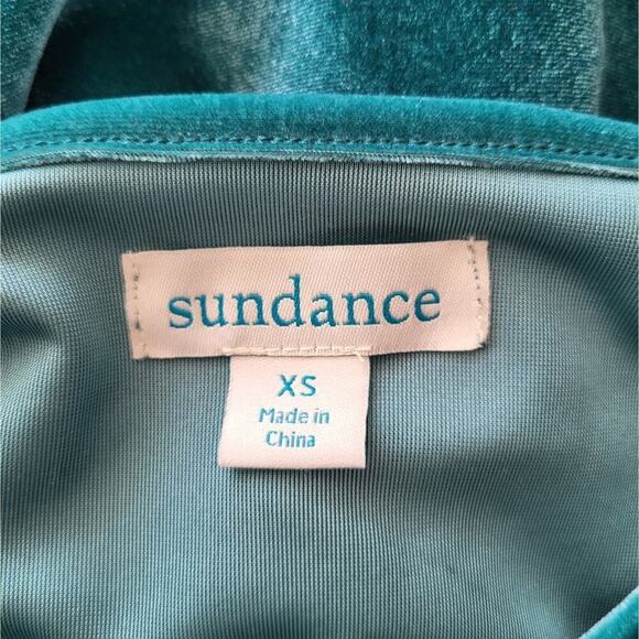 Sundance Forrest Fairy Velvet Lace Cut Out Top XS Green Whimsygoth Goblincore - Picture 7 of 9